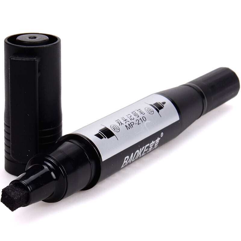 寶克（BAOKE） MP-210 油性大雙頭記號筆 12支/盒（黑色）_http://m.gzyiqian.cn/img/sp/104/4a9aa616-1684-472a-9112-ef9a112179c8.jpg