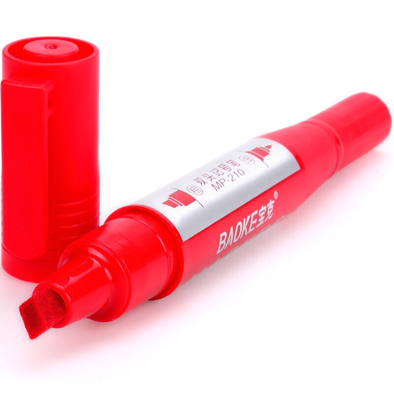 寶克（BAOKE） MP-210 油性大雙頭記號筆 12支/盒（紅色）_http://m.gzyiqian.cn/img/sp/104/a8f71ebc-cad4-4aae-91ae-193652ffe9c9.jpg