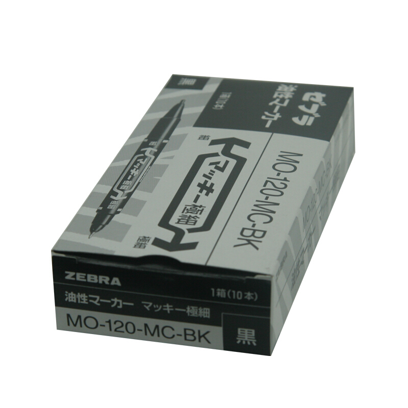 斑馬（ZEBRA） MO-120-MC-BK 小雙頭記號筆 單支裝（黑色）_http://m.gzyiqian.cn/img/sp/104/abef02b4-80a9-4091-81a8-6034688b39be.jpg