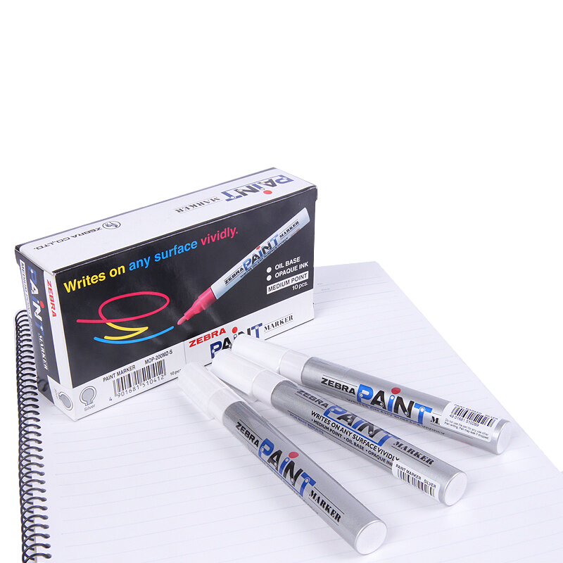 斑馬（ZEBRA） MOP-200M 修補筆|油漆筆|涂鴉筆 2.8mm 1支裝（銀色）_http://m.gzyiqian.cn/img/sp/106/54a79b90-1729-47ed-8f8a-ab5772070d65.jpg