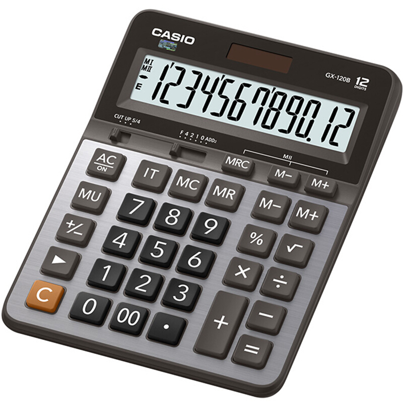 卡西歐（CASIO） GX-120B 商務計算器 超大型機 灰色 GX-120S升級款_http://m.gzyiqian.cn/img/sp/139/fc54af12-2e61-497f-9df4-8090fc948c57.jpg