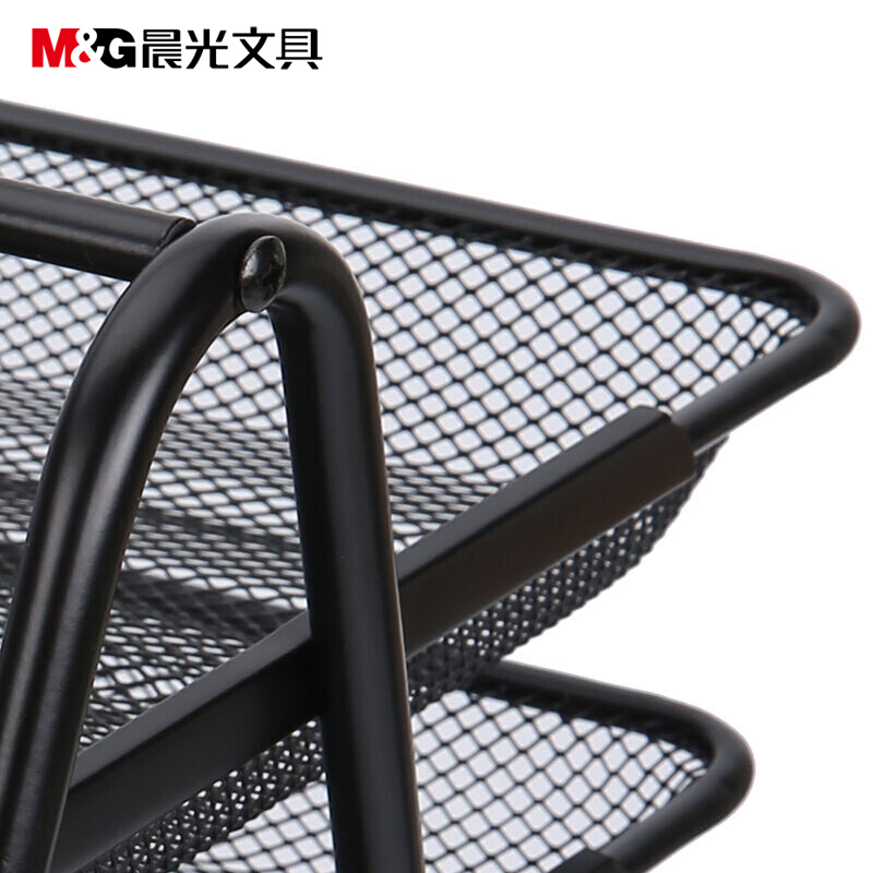 晨光（M&G） ADM94754 三層金屬網格文件盤文件架文件座 黑色_http://m.gzyiqian.cn/img/sp/146/f433b764-7894-4ea9-aca8-fb9b1d8a29f1.jpg