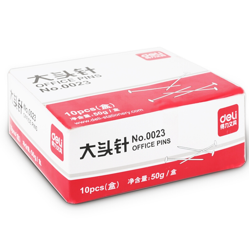 得力（deli） 0023 PP盒裝大頭針 單盒 50g盒 （單盒裝）_http://m.gzyiqian.cn/img/sp/160/3e823ebe-1378-4688-a0c6-e07e82aba8b0.jpg