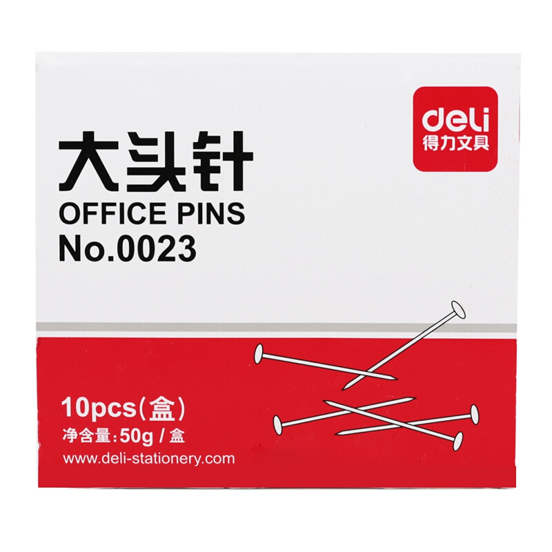 得力（deli） 0023 PP盒裝大頭針 單盒 50g盒 （單盒裝）_http://m.gzyiqian.cn/img/sp/160/a140cb5d-367b-4ae7-93b0-21cff708a3a2.jpg