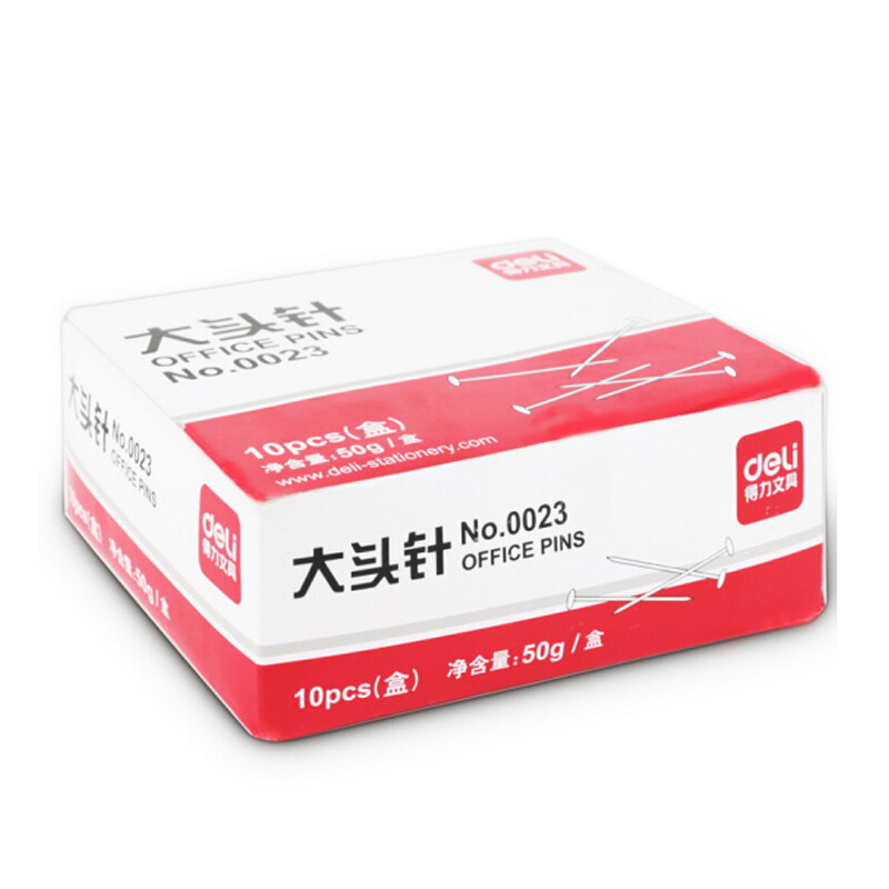 得力（deli） 0023 PP盒裝大頭針 單盒 50g盒 _http://m.gzyiqian.cn/img/sp/160/c442be7a-351a-41fa-8698-af836b8d1be7.jpg