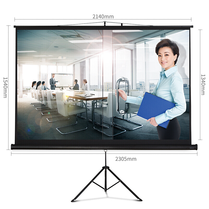 得力（deli） 50496 120英寸 16:10支架投影幕布家用投影儀幕布_http://m.gzyiqian.cn/img/sp/1723/4ad60345-1c05-4814-b316-15e0f041539e.jpg