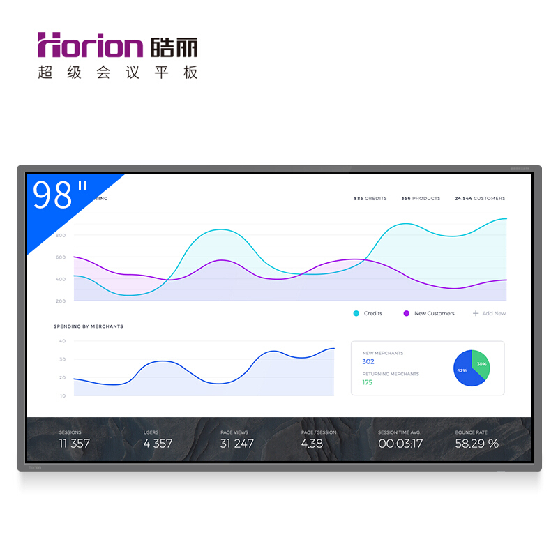 皓麗（Horion） 98M2 商顯觸控一體機 智能會議平板 液晶交互式電子白板 (98英寸/4K超高清) _http://m.gzyiqian.cn/img/sp/1724/8140c12a-f9f1-498a-bdb5-4b0fe0365fca.jpg