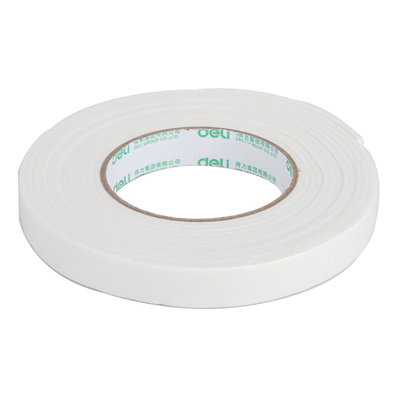 得力（deli） 30411 海綿膠泡棉雙面膠 18mm*5y 1卷裝_http://m.gzyiqian.cn/img/sp/208/624de0cc-d12a-4f86-ad31-6c4d10511b49.jpg