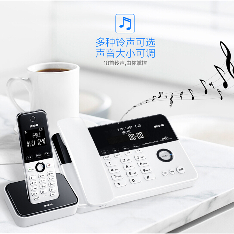 步步高（bbk） W202 高端旗艦 數(shù)字無繩電話機(jī) 子母機(jī)座機(jī) 鋼琴外觀/亮面拋光/負(fù)顯大屏科技/中文菜單/三方通話_http://m.gzyiqian.cn/img/sp/2147/a85eceb7-b97b-43e5-83eb-0befbb46dd73.jpg