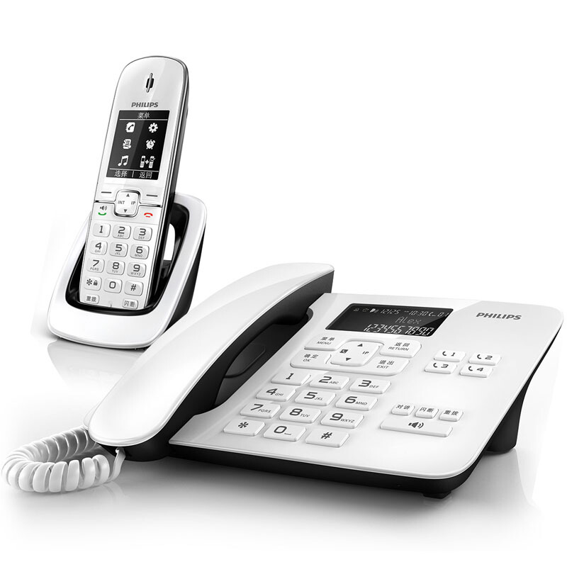 飛利浦（PHILIPS） DCTG492 語音報號黑名單中文數字子母機一拖一家用辦公會議坐固定固話無線電話機座機無繩電話機（白色）_http://m.gzyiqian.cn/img/sp/2147/af2d0dc2-2d84-4a70-8e13-4e9972296516.jpg