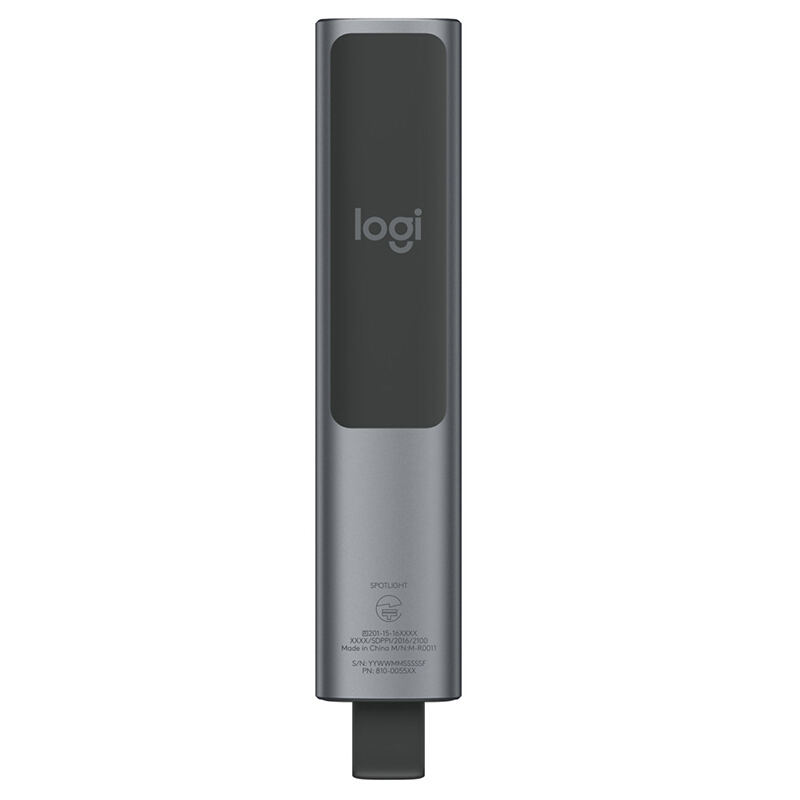 羅技（Logitech） Spotlight 無線演示器 投影筆 翻頁器 非激光筆 演示筆 演講神器 放大聚焦液晶屏可顯 (灰色) _http://m.gzyiqian.cn/img/sp/242/9a858a95-b5d5-4801-836b-42b3c7261971.jpg
