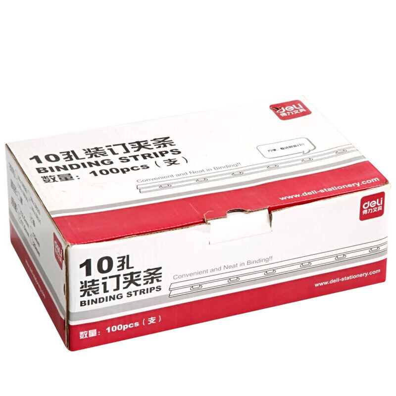 得力（deli） 3831 10孔裝訂夾條 20mm 100支/盒 可裝訂200頁（藍色）_http://m.gzyiqian.cn/img/sp/254/a47dd99a-e0d9-49b5-9d04-0ccc12eb9369.jpg