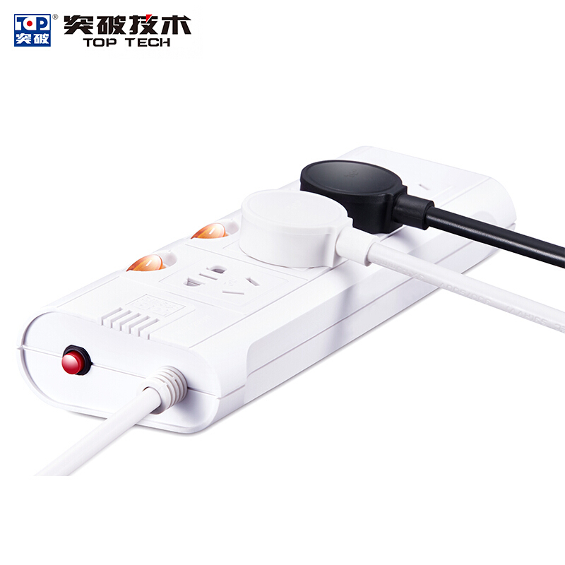 突破（TOP） TZ-D4K4 新國標帶兒童保護門插座接線板智能過載自動斷電分控獨立開關4孔3米 3米線長_http://m.gzyiqian.cn/img/sp/2541/732e8ece-4622-48e6-9945-202f1331f7f5.jpg