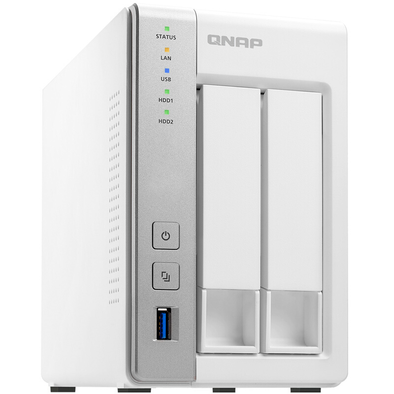 威聯(lián)通（QNAP） TS-231P 1G 內(nèi)存 2盤位NAS網(wǎng)絡(luò)存儲器 雙核1.7GHz處理器 2個網(wǎng)絡(luò)端口