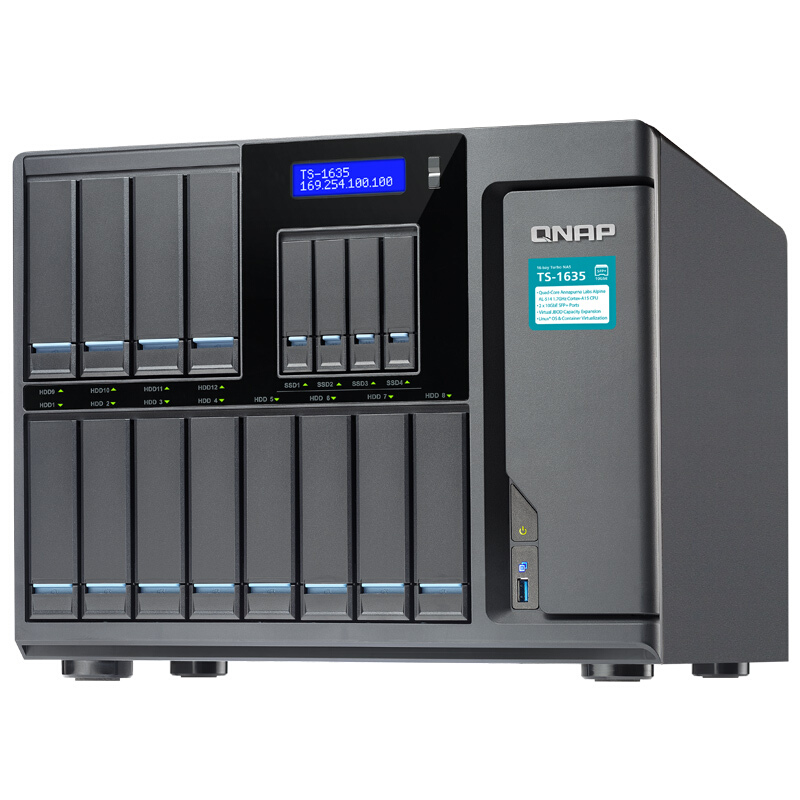 威聯(lián)通（QNAP） TS-1635-4G 十六盤位網(wǎng)絡(luò)存儲 四核處理器 內(nèi)建2個10GbE SFP+ 網(wǎng)絡(luò)端口 商用級NAS_http://m.gzyiqian.cn/img/sp/275/ef14fae1-f23f-4712-972d-7e9ceb97989c.jpg