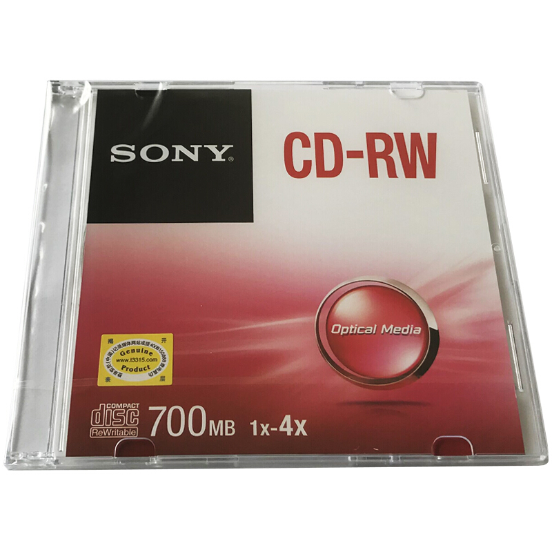索尼（SONY） CD-RW 光盤/刻錄盤 1-4速700MB 單片盒裝 可擦寫 空白光盤（十盤裝的包裝不一樣） 10盒/包_http://m.gzyiqian.cn/img/sp/277/1ca7a16f-c4fc-4cc9-be73-e1e569a52115.jpg