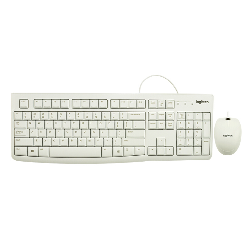 羅技（Logitech） MK120 鼠標(biāo)鍵盤套裝 三年質(zhì)保 (白色) 