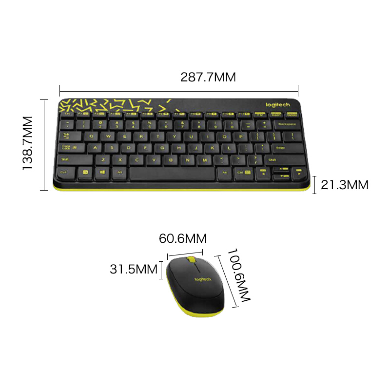 羅技（Logitech） MK245 Nano 無線鍵鼠套裝 小鍵盤 (黑黃) _http://m.gzyiqian.cn/img/sp/283/e007cf57-e9fe-4af4-96b0-8523c0cdca4a.jpg
