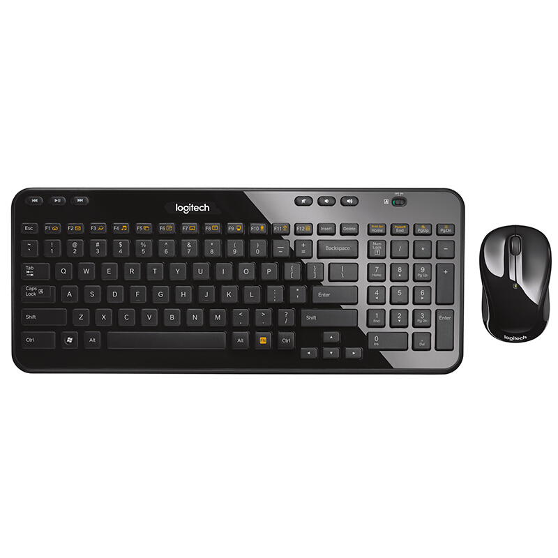 羅技（Logitech） MK365 無(wú)線鍵鼠套裝 巧克力鍵盤（黑色） 