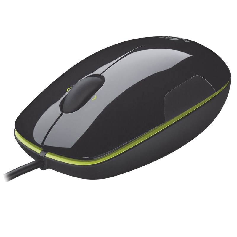 羅技（Logitech） LS1 激光鼠標 (黑色綠邊) 