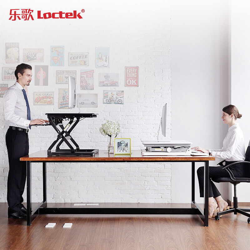 樂歌（Loctek） M1M 站立式辦公升降臺/升降桌 折疊移動筆記本工作臺 (睿黑) _http://m.gzyiqian.cn/img/sp/296/387b8fbf-336e-49c6-ad5e-66e55daa0d7a.jpg