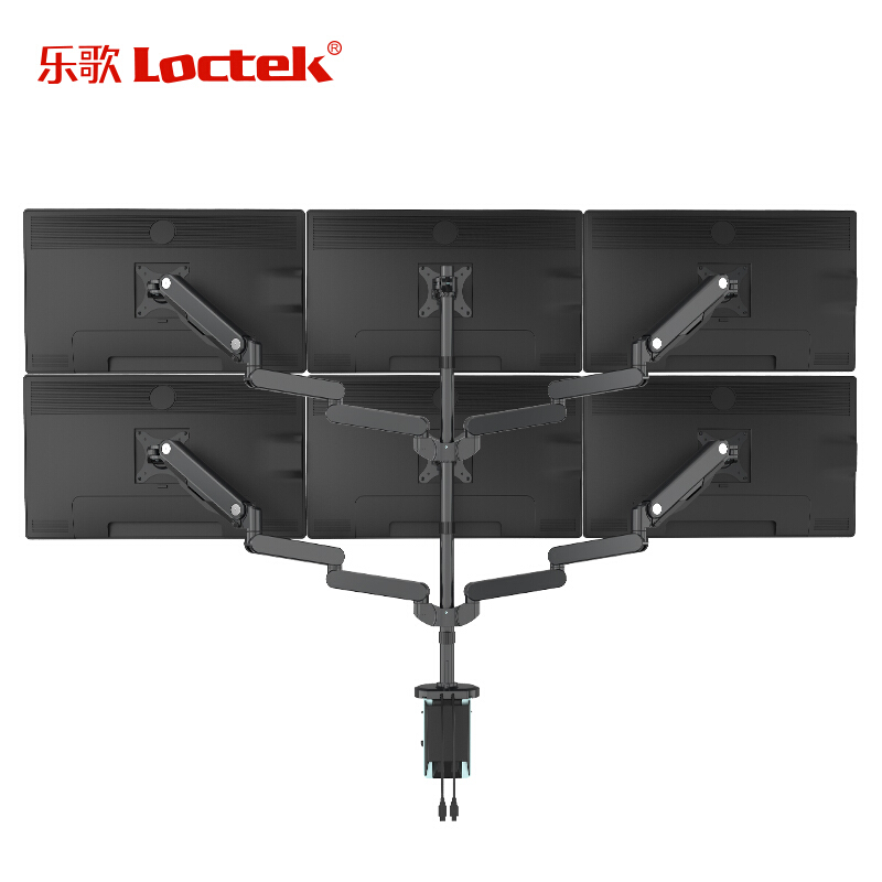 樂歌（Loctek） Q5S 六屏顯示器支架 全鋁電腦支架 旋轉伸縮支架_http://m.gzyiqian.cn/img/sp/296/c67106d9-5978-4e36-911e-9035d64208af.jpg