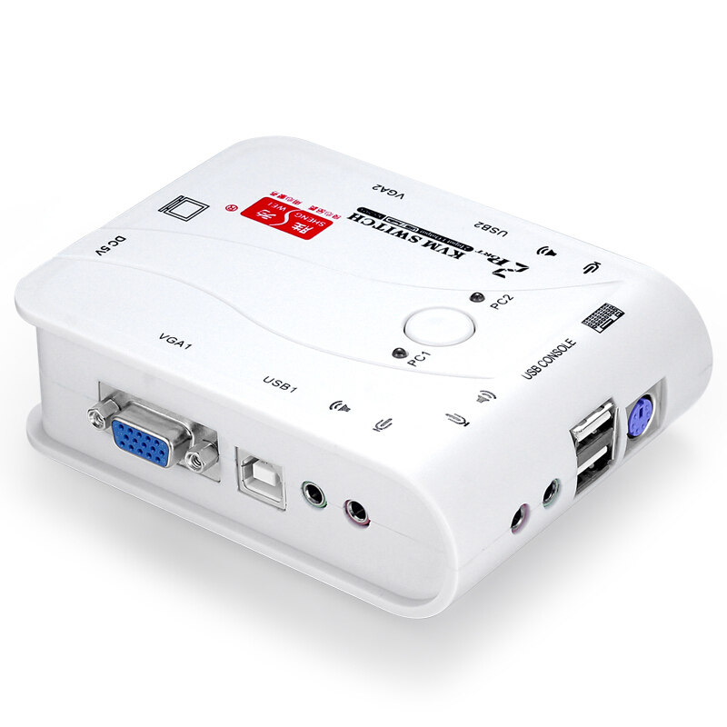 勝為 KS-202A KVM切換器 USB 2口自動 配線 多電腦切換器帶音頻_http://m.gzyiqian.cn/img/sp/301/16c5352a-62a8-485e-92b8-0f4e68955a78.jpg