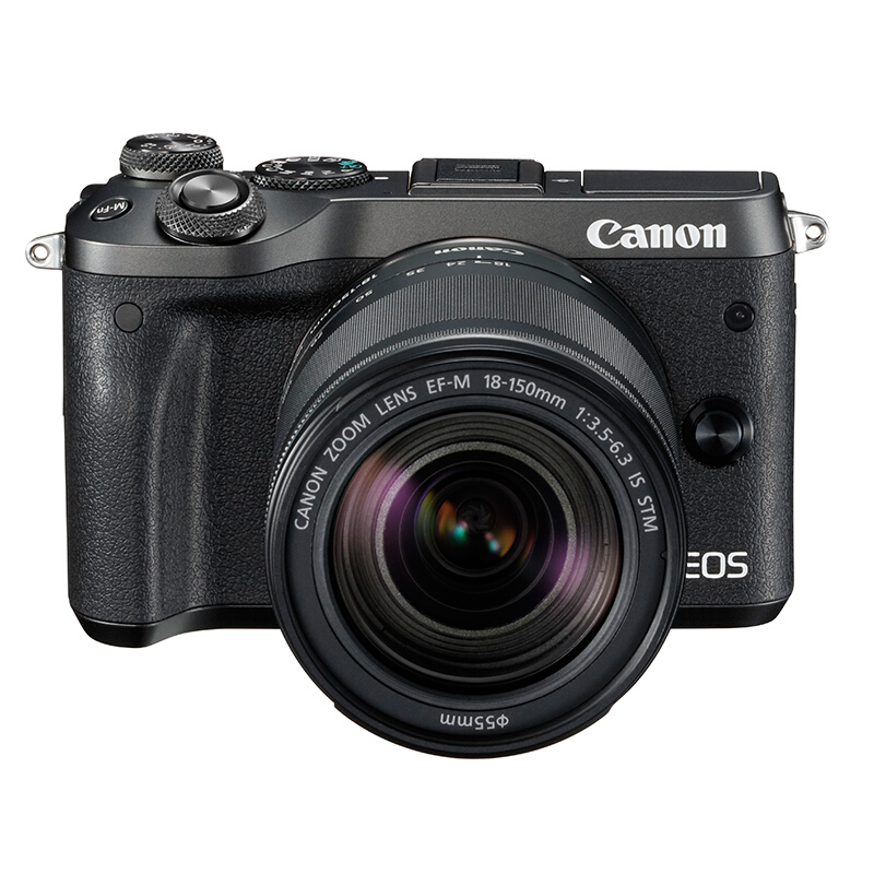 佳能（Canon） EOS M6 可換鏡微單照相機（18-150鏡頭黑色套機）