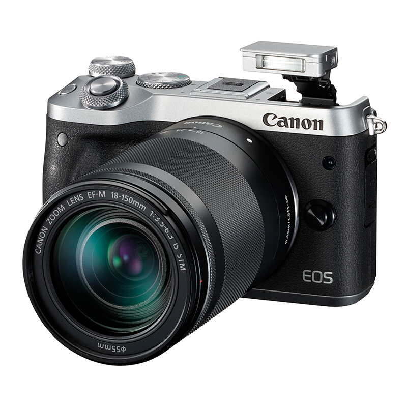 佳能（Canon） EOS M6 可換鏡微單照相機（18 -150鏡頭銀色套機）