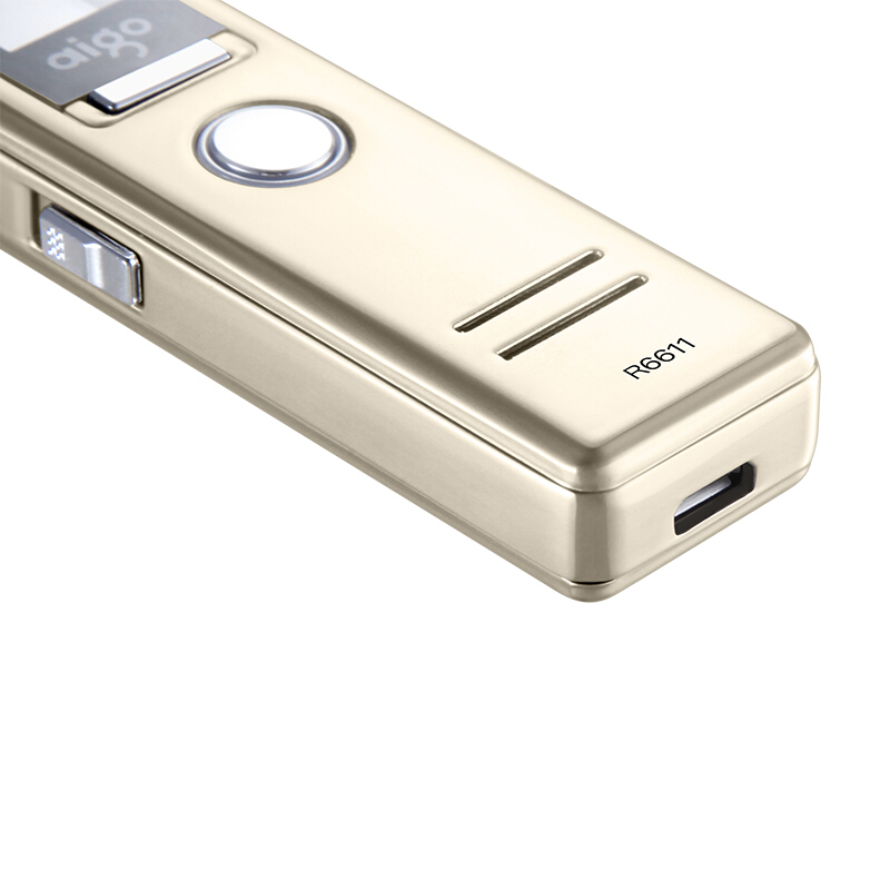 愛(ài)國(guó)者（aigo） R6611 錄音筆 專業(yè)微型 高清遠(yuǎn)距降噪 MP3播放器 學(xué)習(xí)/會(huì)議采訪取證錄音 （香檳金8G）_http://m.gzyiqian.cn/img/sp/309/cd62b23c-a13f-4377-88a4-5453ee787252.jpg