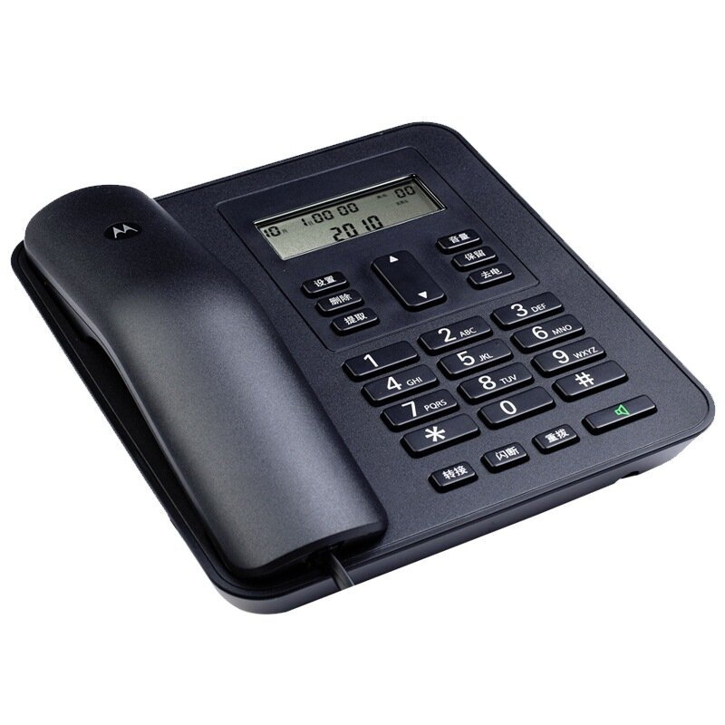 摩托羅拉（Motorola） CT310C 固定有繩電話機座機來電顯示免電池大屏幕歐式時尚辦公商務家用有線座機（黑色）_http://m.gzyiqian.cn/img/sp/329/66cc2be6-23e1-4959-a3b5-eaa610ae98a8.jpg