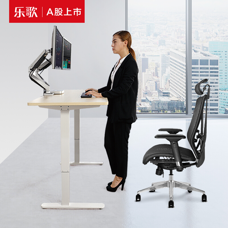 樂歌（Loctek） E1D 站立辦公電動(dòng)升降桌套裝 (白色桌架/原木色桌板/方形1800x800mm) _http://m.gzyiqian.cn/img/sp/361/d1a9edbd-33b4-45f8-9a43-71192e4ea827.jpg