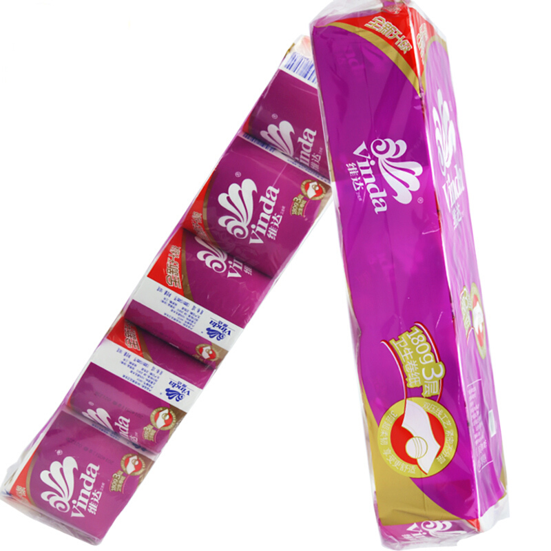 維達（Vinda） V4131 特柔卷筒紙衛生紙 紫色 180g *10卷_http://m.gzyiqian.cn/img/sp/382/3fc8a4c3-90e0-4731-af4d-bdd46bffd5d8.jpg