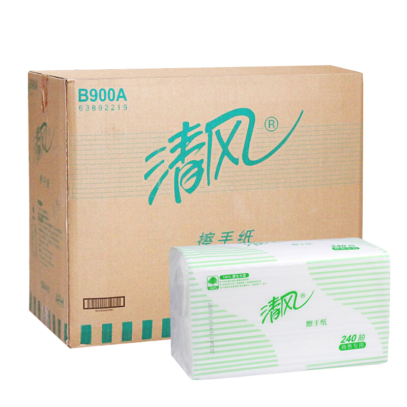 清風（APP） B900A 三折擦手紙200抽/包