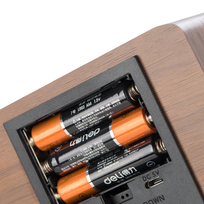 得力（deli） 8814 多功能電子鐘 100*42*70mm (棕色) _http://m.gzyiqian.cn/img/sp/419/5b00277a-8671-4fc5-945f-c04783b92dd2.jpg