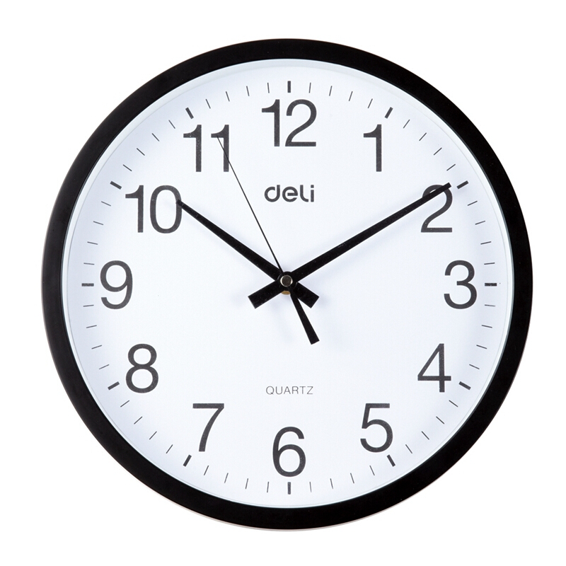 得力（deli） 9005 掛鐘 (只)30cm（12寸） (白色) _http://m.gzyiqian.cn/img/sp/419/6510bcc1-40b4-4420-8ebe-741dc4700f32.jpg