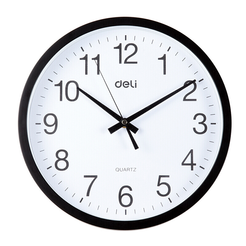 得力（deli） 9006 掛鐘 (只)37CM（14.5寸） (黑色) _http://m.gzyiqian.cn/img/sp/419/9ac30446-137a-43bd-8d19-f4d2890c2cc7.jpg