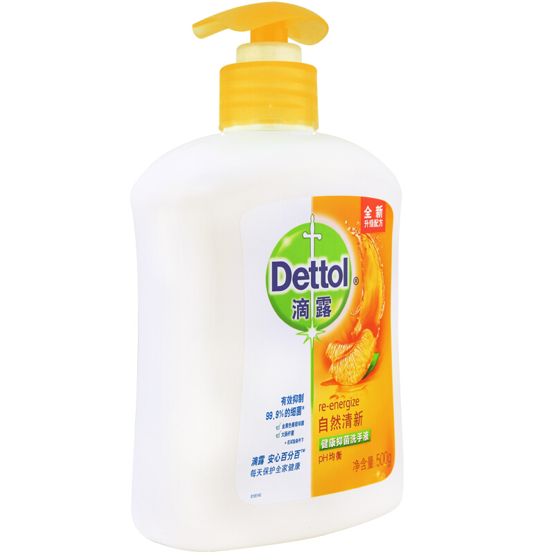 滴露（Dettol） 健康抑菌洗手液自然清新 500g/瓶_http://m.gzyiqian.cn/img/sp/427/fd9f2d09-f91a-431f-8074-f1258aac38ba.jpg