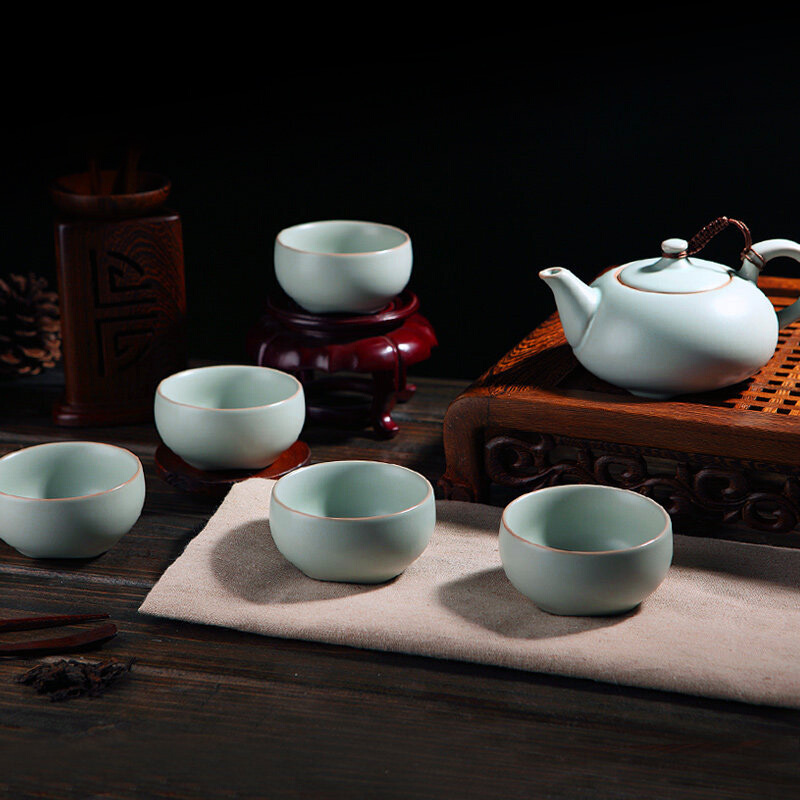 東道汝窯 功夫茶具套裝 喜樂壺杯組/一壺五杯（天青色）_http://m.gzyiqian.cn/img/sp/437/007d13e0-ab1c-46a4-ba10-09b6fdb53539.jpg