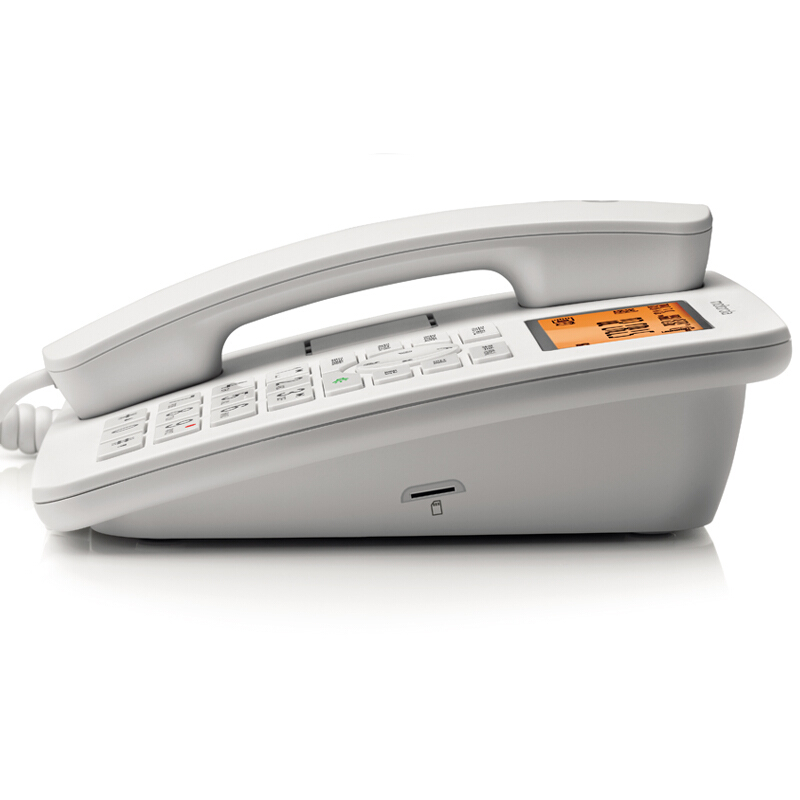 摩托羅拉（Motorola） CT111C 智能自動/手動插卡錄音電話機(jī)座機(jī)商務(wù)客服電話呼叫中心家用辦公固定座機(jī) （白色）_http://m.gzyiqian.cn/img/sp/766/933ecbf9-4040-4012-bbcb-df1abe182d37.jpg