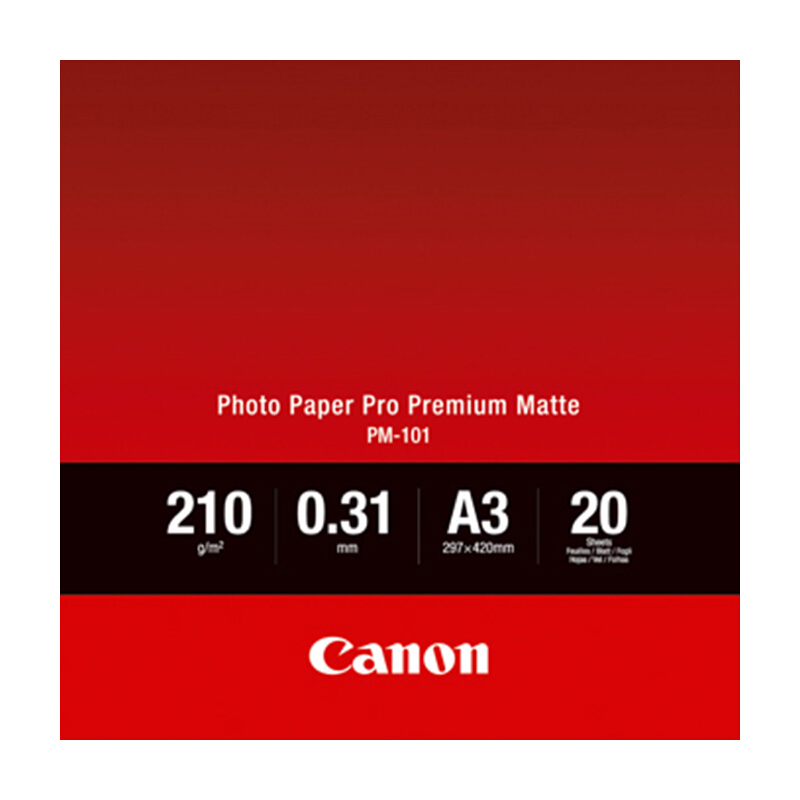 佳能（Canon） PM-101 專業(yè)無光澤照片紙/相片紙 (A3/20張) _http://m.gzyiqian.cn/img/sp/83/3565cc9a-a3c4-4b61-a033-da76051ab793.jpg