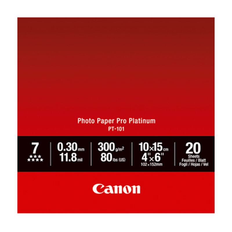 佳能（Canon） PT-101 光面噴墨打印紙 專業照片紙 (4*6/20張) _http://m.gzyiqian.cn/img/sp/83/98a08c6a-9d7c-44de-855a-c2160b4bc145.jpg