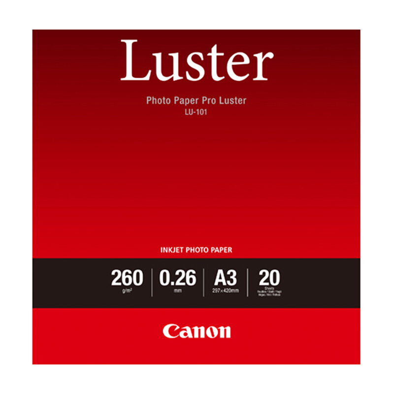 佳能（Canon） LU-101 專業絨面照片紙/相片紙 (A3/20張) _http://m.gzyiqian.cn/img/sp/83/fde676b5-2ed7-452f-a325-94f847c58014.jpg