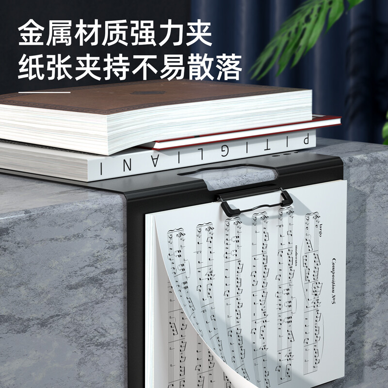 得力(deli)A4橫式折頁板夾會議夾 64512深灰_http://m.gzyiqian.cn/newimg/C202208/1661935136425.jpg