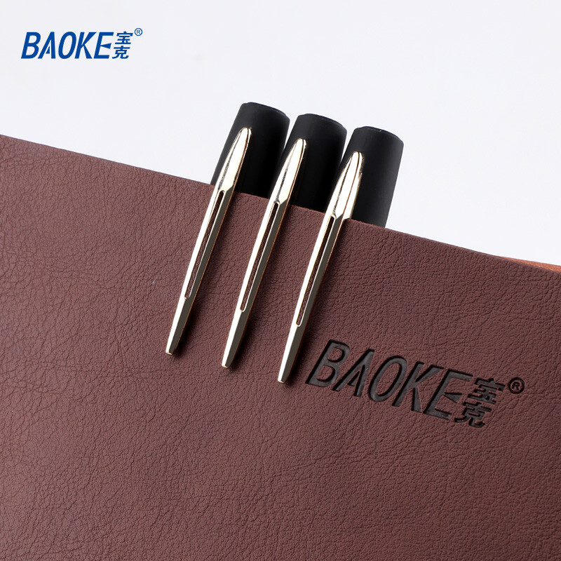 寶克（BAOKE）PC1848 1.0mm大容量黑色中性筆品質辦公簽字筆磨砂筆桿水筆 12支/盒_http://m.gzyiqian.cn/newimg/C202209/1662539104163.jpg