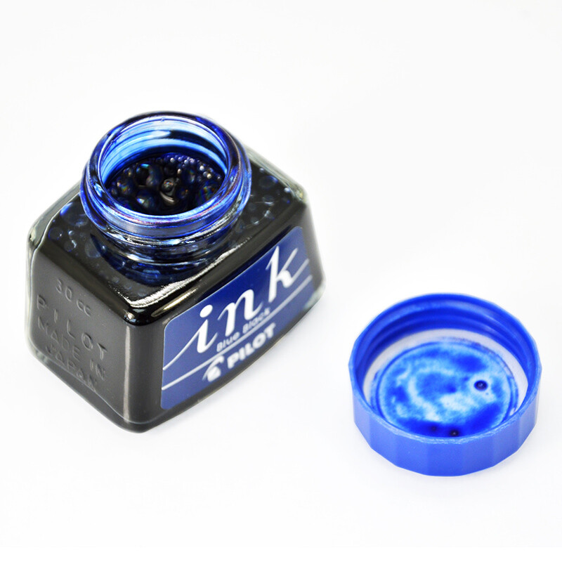 百樂（PILOT）非碳素墨水 不堵筆鋼筆墨水30ml 藍黑INK-30-BB_http://m.gzyiqian.cn/newimg/C202209/1662541080611.jpg