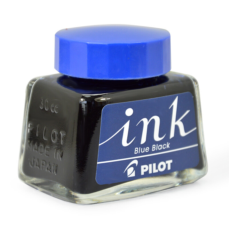 百樂（PILOT）非碳素墨水 不堵筆鋼筆墨水30ml 藍黑INK-30-BB_http://m.gzyiqian.cn/newimg/C202209/1662541080660.jpg