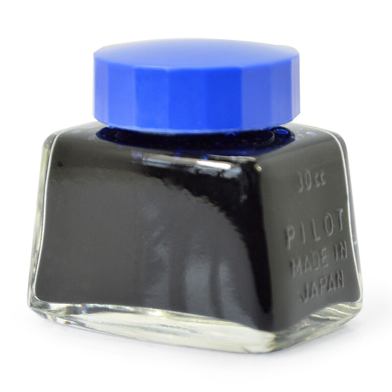 百樂（PILOT）非碳素墨水 不堵筆鋼筆墨水30ml 藍黑INK-30-BB_http://m.gzyiqian.cn/newimg/C202209/1662541080708.jpg