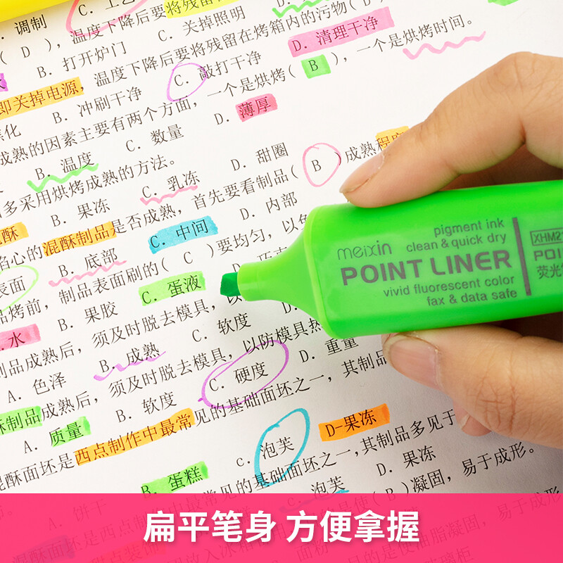 晨光(M&G)文具6色熒光筆 醒目重點標記筆 6支/盒XHM21505_http://m.gzyiqian.cn/newimg/C202210/1666771599767.jpg