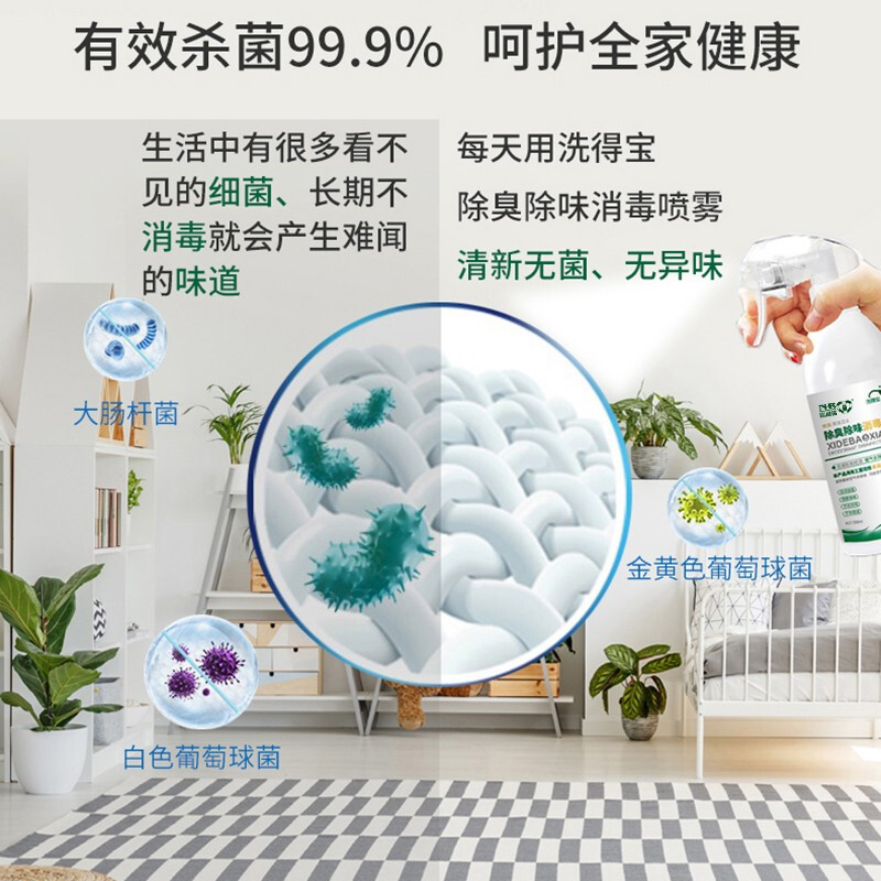 洗得寶 除臭消毒噴霧去異味不含酒精消毒液250ml_http://m.gzyiqian.cn/newimg/C202211/1668148527379.jpg